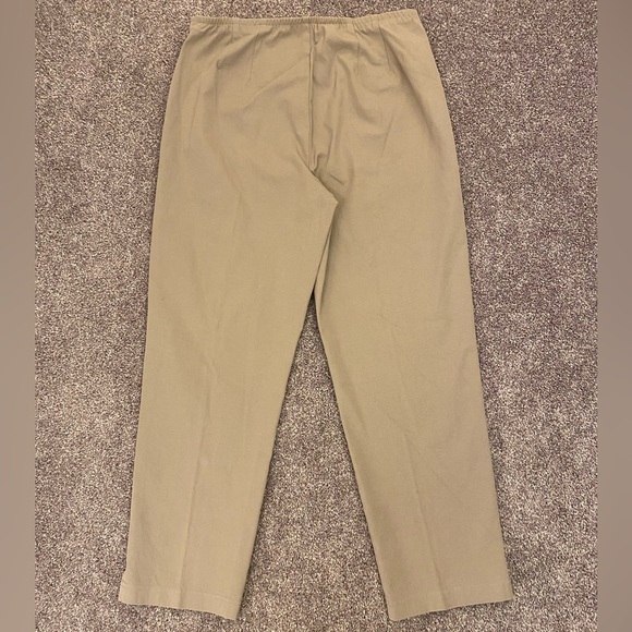 Eileen Fisher Women's Pants Side Zipper Elastic Waist Beige Petite Size PS - Picture 5 of 13